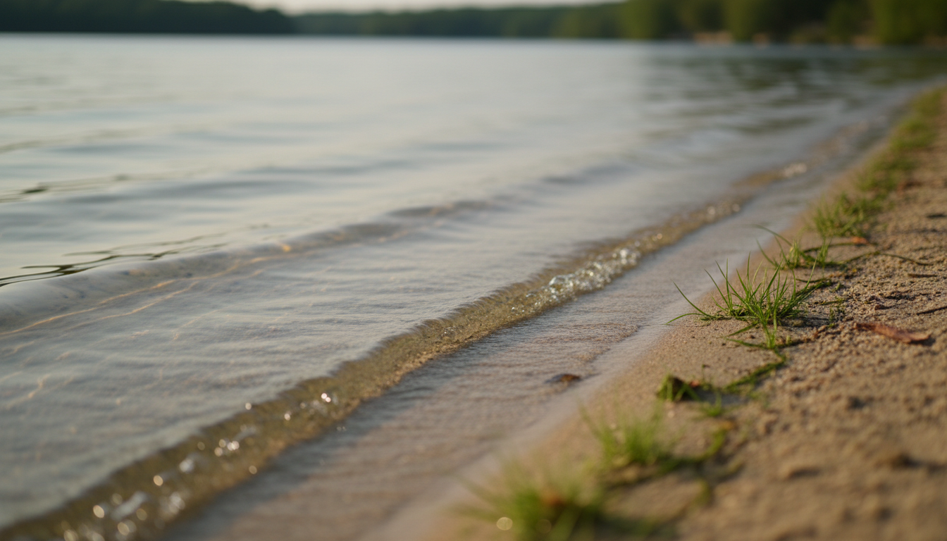 Lake shoreline at Paradise Island