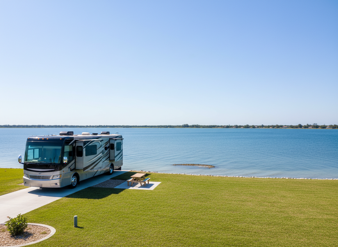 Waterfront RV Site with lake view